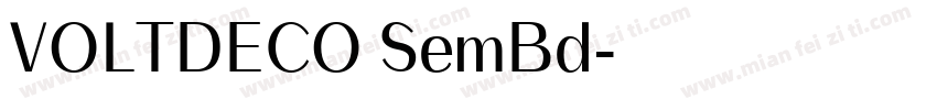 VOLTDECO SemBd字体转换